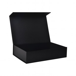 Luxury Black Recycled Rigid Cardboard Foldable Clothes Gift Boxes Custom Logo Packaging Shoe Paper Box