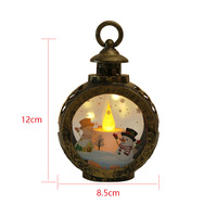 Décoration Vintage Créative, Pendentif de Noël, Lumières LED en forme de bougie, Mini Lanterne Rétro Suspendue pour Décoration de Table de Fête