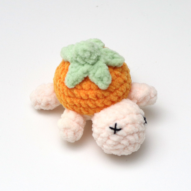 Tortuga naranja, cuerpo acrílico pequeño, lindo y premium.