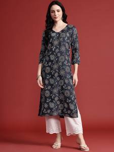Estampado floral recto Kurta - Product Image 4