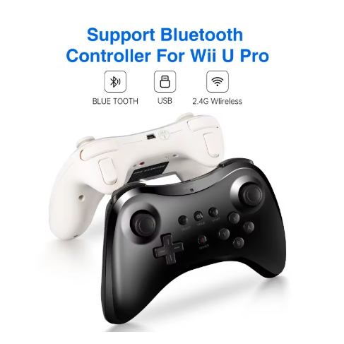 Wiies U Pro Controller Compatible with Nintend Switch, Dual BT Wireless USB Remote for Wiies U Console