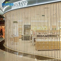Fabricants vente en gros obturateur électrique en cristal porte intérieure grand centre commercial volet roulant transparent en acier inoxydable
