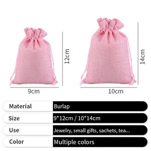 Full Color Linen Gift Luxury <b>Black</b> and White Colored Jewelry Small Drawstring <b>Bag</b> for Sale - Product Image 2