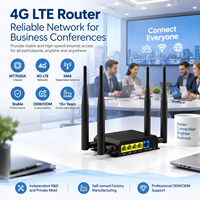 MTK7620A R&D Dalam Negeri 10+ Paten 3 Hari Sampel Gateway IoT 4G LTE Openwrt Lte Router 4G LTE 2.4G WIFI Router Firewall Industri