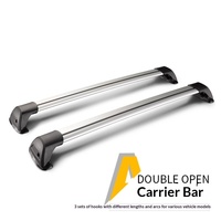 Boîte à bagages de toit et boîte de voyage Mercedes-Smart Car en alliage d'aluminium, barre transversale silencieuse, porte-bagages avec installation sans perçage