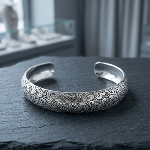 Solid 925 Sterling <b>Silver</b> Adjustable <b>Charm</b> <b>Bracelet</b> High Polish Classic Design Unisex Gift Jewelry - Product Image 3