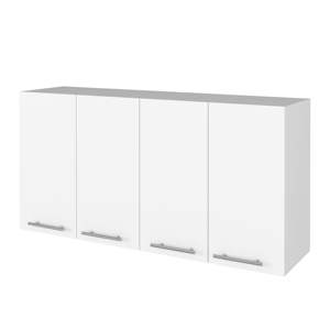 DB Stockton Armoire murale à quatre portes battantes rectangle blanc Armoires de cuisine - Product Image 4