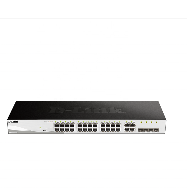D-LINK DGS-1210-28 28-Port Gigabit Smart Managed Switch DGS-1210-28 24*1000BASE-T ports 4 x Gigabit RJ45/SFP Combo ports