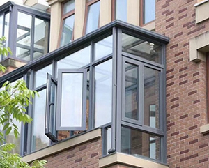 KHÁCH SẠN dân cư nhiệt phá vỡ Cơn Bão tác động an ninh đôi tráng men nhôm mái hiên Windows Top TREO CỬA SỔ - Product Image 4