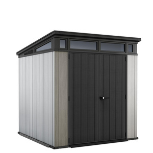Casetta da Giardino Keter Artisan 214x218x226H Cm Grigio Effetto Legno Spazzolato Duotech - Product Image 1