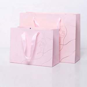 Sacs en papier pour cadeaux de mariage en gros, recyclables, sacs en papier personnalisés pour les achats, sacs en papier blancs marbrés - Product Image 4