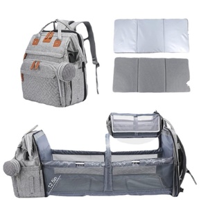 Cuna Portátil Plegable para Bebé con Diseño <span class=keywords><strong>de</strong></span> Compartimentos, Bolsa <span class=keywords><strong>de</strong></span> Viaje para Mamá y Bebé, Modelo B0073 - Product Image 4