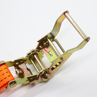 Sabuk Pengikat Ratchet Tanpa Pengait 3 Inci 75mm 5m Bahan Baja Poliester dengan Gesper Spanngurt