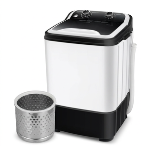 JUHUA 7KG Automatic Portable <b>Mini</b> Washing Machine Dryer Portable Clothes Dryer Machine Electric Appliances Clothes Double Tub Wa - Product Image 1