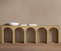 Meubles de salon au design moderne, tailles personnalisables, table d'entrée, table console en bois de luxe