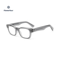 Monture de lunettes en acétate noir unisexe, style vintage, monture complète, design classique, pour la lecture et l'ordinateur