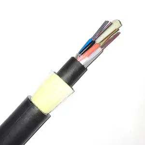 Tek modlu fiber optik kablo 2 4 8 12 24 çekirdek zırhlı açık hava ADSS kablo fiber optik