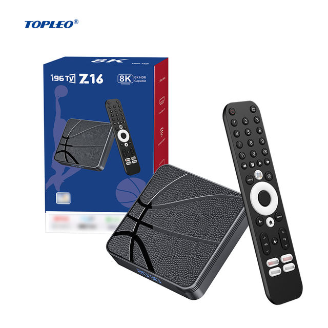 Topleo Certified Android TV Box with AI Smart 4K 8K Amlogic Processor Quad Core-Certified Android Smart TV Box