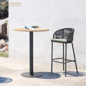 Muebles de Patio de lujo <span class=keywords><strong>Terraza</strong></span> al aire libre Ocio Barra alta Sillas de jardín al aire libre con mesa de <span class=keywords><strong>Bar</strong></span> - Product Image 4