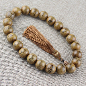 Chicken Wing Wood Buddhist Prayer Beads 15mm Pendant Car Ornament Ethnic Style <b>Interior</b> <b>Accessory</b> Gear Shift Decor - Product Image 1