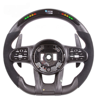 Volant de voiture professionnel en fibre de carbone véritable, design libellule, compatible avec Mercedes-Benz AMG W204 W205 W212 W214 W215 CLA CLE
