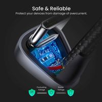 UGREEN Câble USB C créatif en forme de U 6A MAX Type C Câble en nylon tressé à chargement rapide