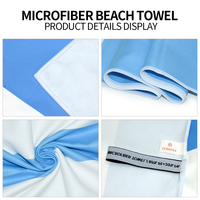 Custom Sand Free Microfiber Beach Towel Quick Dry Suede Travel Towel Pool Towels Bulk Manufacturer