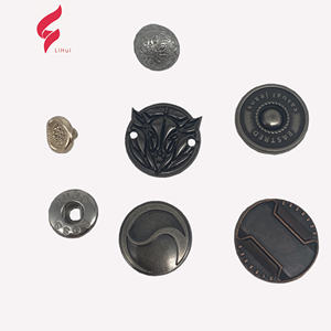 กระดุมโลหะสำหรับเสื้อผ้ายี่ห้อ Lihui Hardware กระดุมโลหะสำหรับกางเกงยีนส์  โลโก้แบรนด์  กระดุมโลหะสั่งทำ  กระดุมโลหะผสมสังกะสีสั่งทำ  กระดุมเสื้อสั่งทำ - Product Image 5