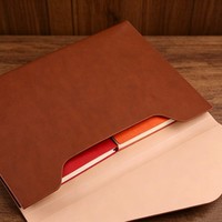 Carpeta de Archivos de Cuero PU A4 de Alta Calidad y Lujo para Negocios, con Hebilla, Organizador de Documentos Colorido y Logotipo Personalizado al por Mayor