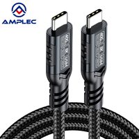 Câble de charge et de transfert de données USB4 40 Gbit/s 240 W, haute vitesse, tressé, prend en charge 8K/60Hz, robuste pour iPhone/MacBook/iPad/