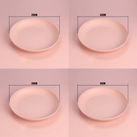 Assiettes à dîner en paille de blé en plastique jetables de conception minimaliste plat de poisson durable respectueux de l'environnement pour l'école