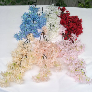 ดอกซากุระประดิษฐ์ Queyiyi ดอกไม้ไหมประดิษฐ์ ขนาด 30 ซม.-100 ซม. สีชมพูอ่อน สีขาว สีแดง สำหรับตกแต่งงานแต่งงานและบ้าน - Product Image 3