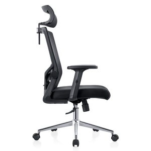 Silla de oficina giratoria de malla de trabajo de tela resistente de lujo moderna, ergonómica y saludable con altura ajustable - Product Image 3
