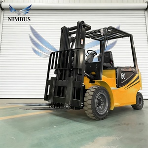 Carrello Elevatore Elettrico NIMBUS Nuovo Modello <span class=keywords><strong>5</strong></span> Tonnellate con Posizionatore Forche Opzionale, Sedile Ammortizzato, per Trasferimento Merci in Parcheggio - Product Image 2