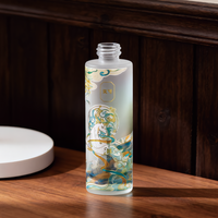 Bouteilles de lotion et de toner cosmétiques en verre givré mat personnalisées en usine, impression personnalisée en anglais, logo couleur, emballage de parfum, Chine
