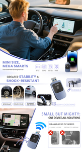 <strong>2025</strong> AI Box Pro Wireless CarPlay Adapter with Android Auto Netflix/YouTube Stable 5GHz WiFi in Car - Product Image 4