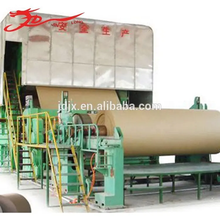 Brand new industry large 60-80t/d output kraft paper roll making machine with high quality