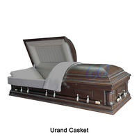 Cercueil en bois pour adultes, style américain, designs personnalisables pour enterrement, fabriqué en Chine