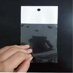 제조업체 도매 투명 OPP 헤더 파우치 투명 소매 포장 백 - Product Image 1