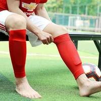 Protège-tibias de football avec manchon de compression pour mollets, pour adultes, adolescents et enfants