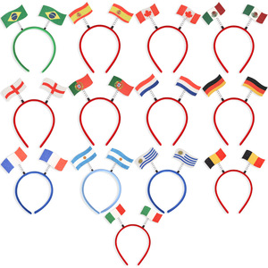 Precio al por Mayor, Diademas con Banderas Pequeñas de Todos los Países del Mundo, Regalo para Fanáticos de la Copa de Fútbol Deportiva de EE. UU. 2026, para Decoración - Product Image 1