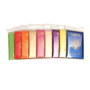 Porta Pasaporte Personalizado de México, Brillante, Multicolor, 9 Colores, con Estampado Dorado en Relieve, Funda para Pasaporte de Estados Unidos y México, de PU - Product Image 3