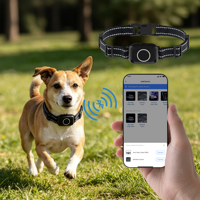 Collar de Control de Ladridos para Perros, con Bluetooth, Aplicación Remota, Vibración, Descarga Estática, Recargable, Impermeable IP67, para Entrenamiento