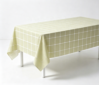 Nappe jetable anti-taches 60 x 84 pouces, lot de 6, en plastique PEVA, pour mariage et fête d'anniversaire