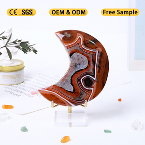 Nouvel Arrivage Pierre de Guérison Polie en Agate Rouge Sardonyx pour la Décoration - Product Image 1