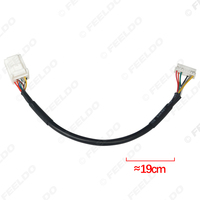 Adaptateur radio audio de voiture, câble auxiliaire avec microphone mains libres pour Toyota Reiz/Camry/Highlander/Corolla/Vios/RAV4/Prado