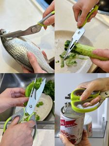 Ciseaux de cuisine multifonctions détachables en gros avec couvercle de sécurité, ciseaux à découper les os de volaille pour supermarchés et restaurants - Product Image 4