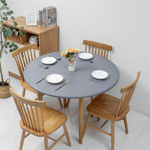 Tovaglia Rotonda in PVC Multicolore Impermeabile e Antimacchia per Cucina e Sala da Pranzo, Produzione HuiHe - Product Image 3