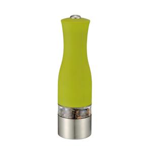 Molinillo de pimienta eléctrico portátil con forma de cilindro y tapa metálica para viajes y uso doméstico en negro, rojo, azul, verde y morado - Product Image 3