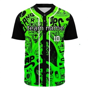 Hot Selling Cheap Clothing Breathable Printed Baseball/Softball Jerseys Custom Wholesale Digital Print Plain Blank <b>T</b>-<b>Shirt</b> - Product Image 1
